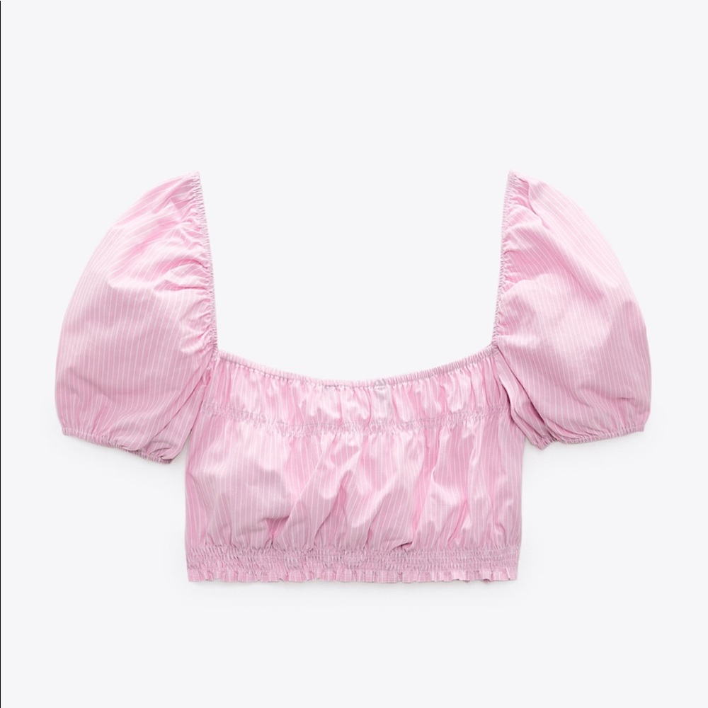 Zara poplin crop top